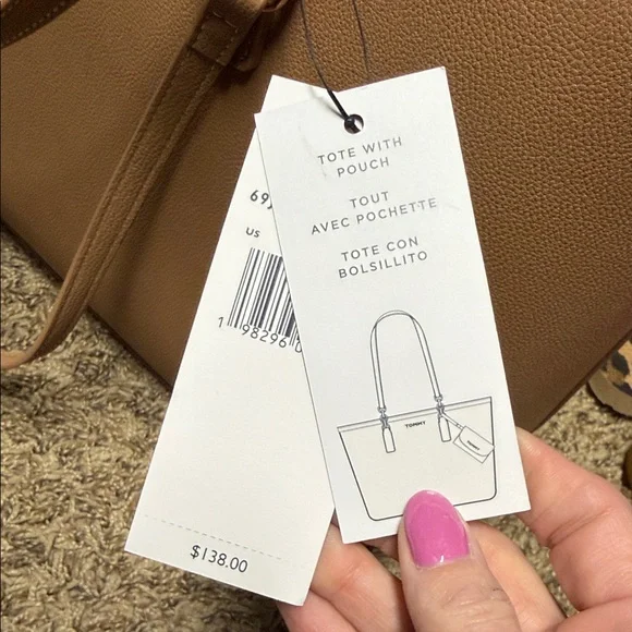 Tommy Hilfiger Camel Brown Tote - Picture 3 of 7